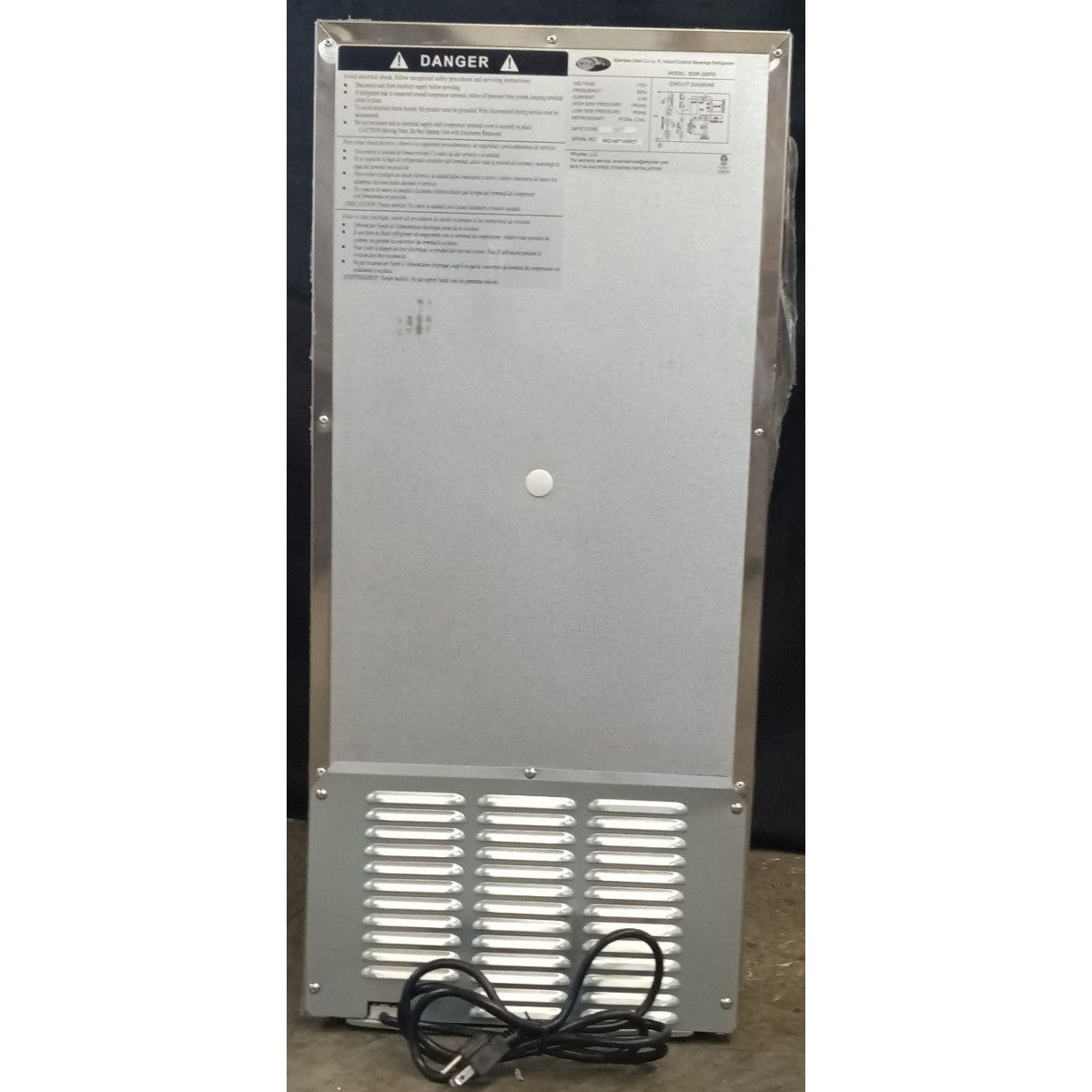 Whynter Stainless Steel 3.2 CF Indoor/Outdoor Bar Beverage Refrigerator BOR-326FS