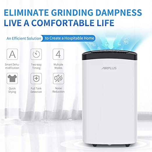 AIRPLUS 30 Pint Dehumidifier for Home and Basements with Drain Hose AP10-1907EE