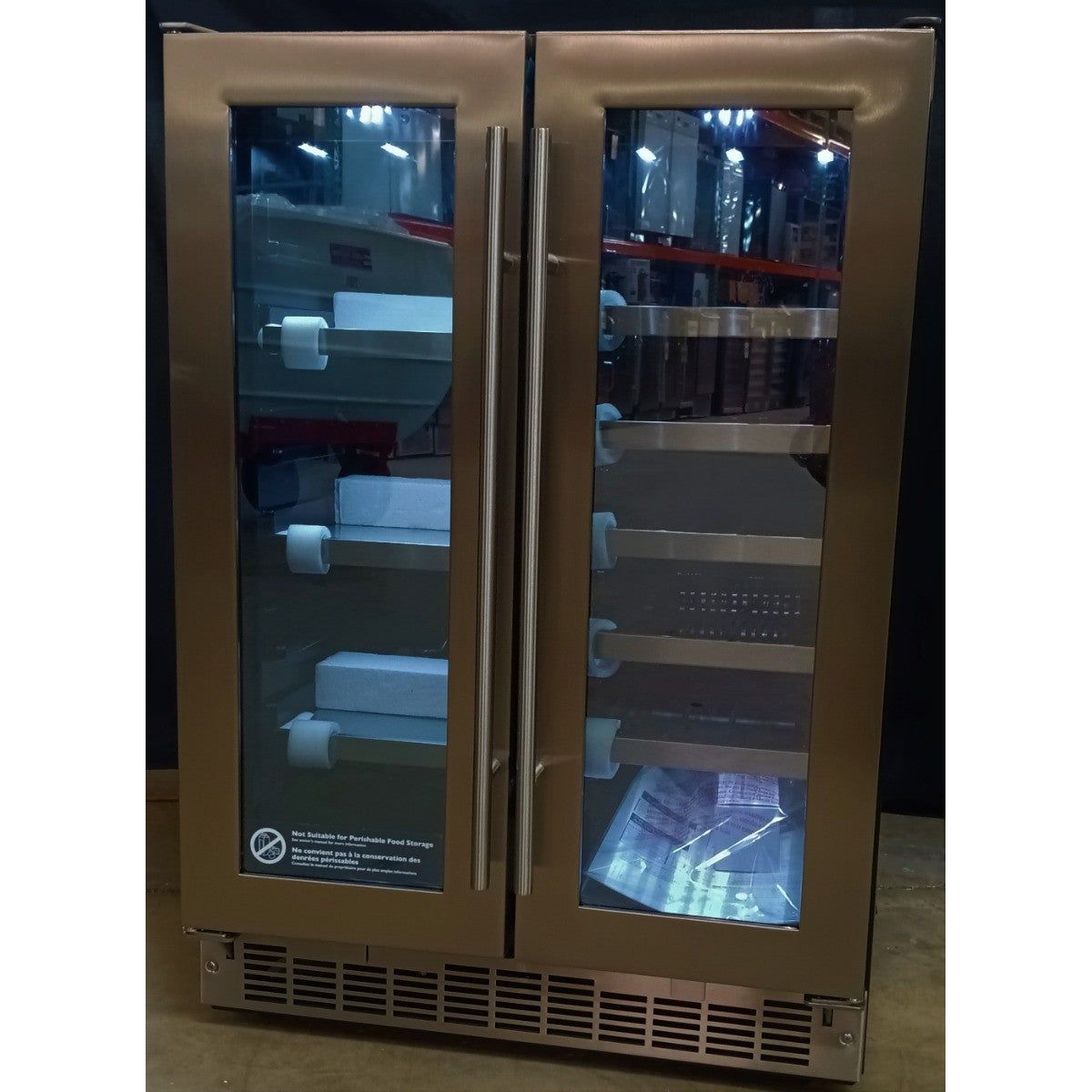 Danby 24" Stainless French Door Built In Beverage Center DBC047D3BSSPR