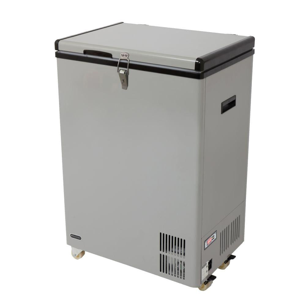 Whynter 95 Quart Portable Freezer with Door Alert, 12v Option, Gray FM-951GW