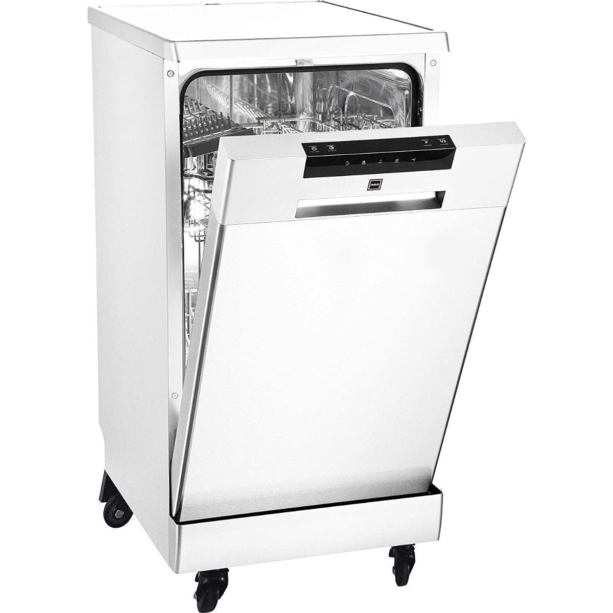 RCA18 in. White Electronic Portable 120-volt Dishwasher 3-Cycles - 8 Place Settings RDW1809